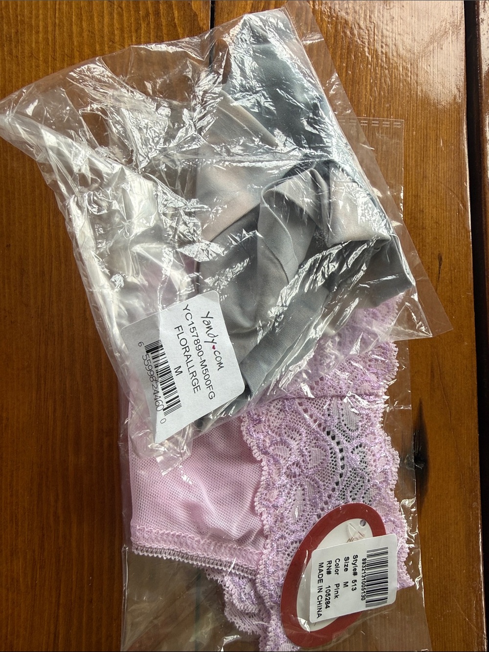 2 pairs Yandy panties size M